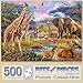 Bits and Pieces - Savannah Animals 500 Piece Jigsaw Puzzles for Adults - Each Puzzle Measures 18