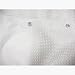Zenith Prod. H21WW White Luxury Spa Fabric Shower Liner And Curtain