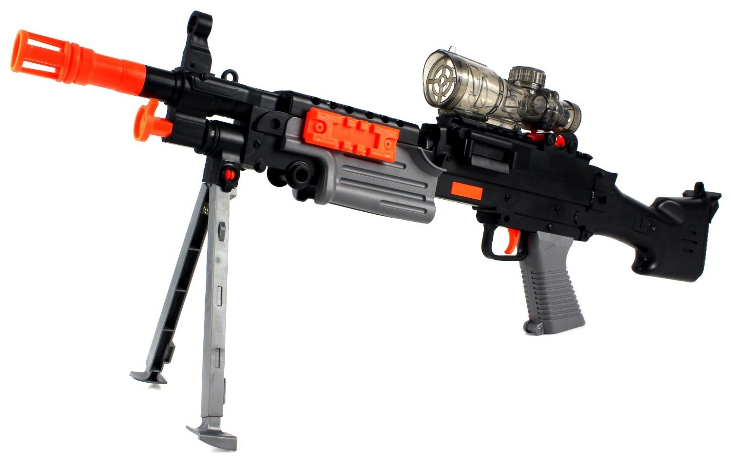 YK Super Machine Gun Spring Powered Toy Foam Dart & Water Ball Shooting