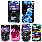 iNcido Brand Samsung Freeform II R360 Combo Blue Flower Protective Case Fac ....