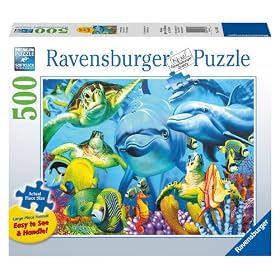 Underwater Smiles 500 Piece Large Format Puzzle: Toys &amp; Games