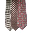 Neck Tie Lot of 3 Mens Dotted & Geometric Neckties