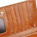 Jack&Chris Women's Genuine Leather Organizer Wallet Card Case Purse, WBXH053 (Brown)