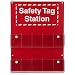 Brady 10-Pocket Tag Safety Station, Legend "Safety Tag Station"