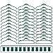 Set of 36 Cascading Hangers with 12 Clips - Green