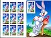 Looney Tunes Bugs Bunny Collectible Stamp Sheet