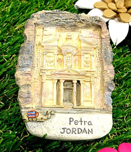 Tourist Around world Fridge Magnet Souvenir Ceramic Gifts Zone South Asia US (PETRA JORDN)