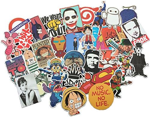 LOVEHOS 100 Pack PVC Waterproof Stickers For Suitcase Skateboard Car Bike Laptop Phone Wall Vintage