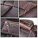 S-ZONE Vintage Crazy Horse Genuine Leather Backpack Multi Pockets Travel Sports bag
