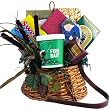 Art of Appreciation Gift Baskets Let's Go Fishing Creel Snack and Treats Gift Basket