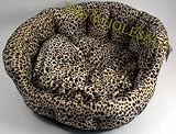 Pet Supplies : 24" x 8" Leopard Print Pet Bed ~ Dog/Cat/Ferret ~ NEW