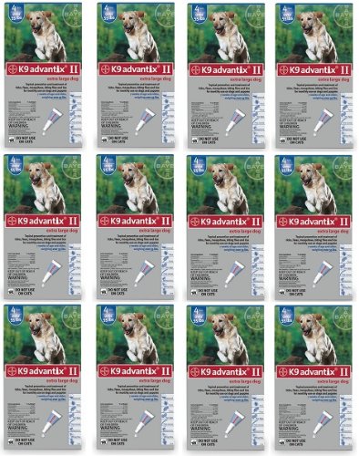 K9 ADVANTIX II Dog Flea Control over 55 lbs Blue 4 Month