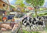 from The Emporium Puzzles Big 500 Piece Jigsaw Puzzle Oak Tree Farm