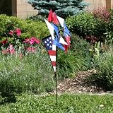 Patriotic Glasshouse Windmill Lawn Spinner