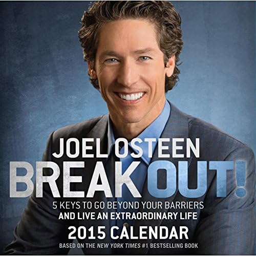 2015 Joel Osteen BREAK OUT! 365 Page-A-day Daily Desk Calendar