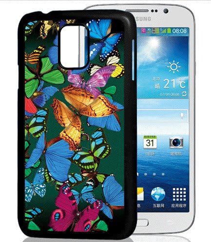 Unitewell New Butterfly Naked eye 3D three-dimensional Pattern Case / Cover for Samsung GALAXY S5 Sv i9600 with free Fashion sport scarf Headwear Headband