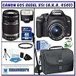 Canon EOS Rebel XSi (a.k.a. 450D) SLR Digital Camera Kit (Black) with 18-55mm IS Lens & 55-250mm IS Lens + Canon Speedlite 270EX Flash + Willoughbys 8GB SDHC Deluxe Accessory Kit