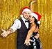 Gold Selfie Birthday or Graduation Party Decorations Wall Backdrop | 3 x 8 Feet, Pack of 2 | New Years Photo Foil Curtain Back Drop Photo Booth for Pictures