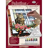 Royal & Langnickel Painting by Numbers Small Canvas Painting Set, Cat in the Window
