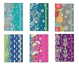 Personal Notepad Set Stationery (6 Notepads Total) w/ Elastic Band - 5.125