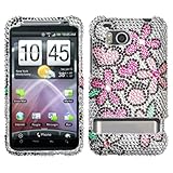 HTC Thunderbolt adr6400 Rhinestone Bling Bling Hard Shell Protector Cover C ....