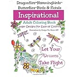 let your dreams take flight large print adult coloring book