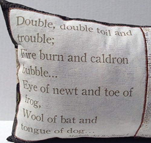 Double Double Toil and Trouble Halloween Pillow