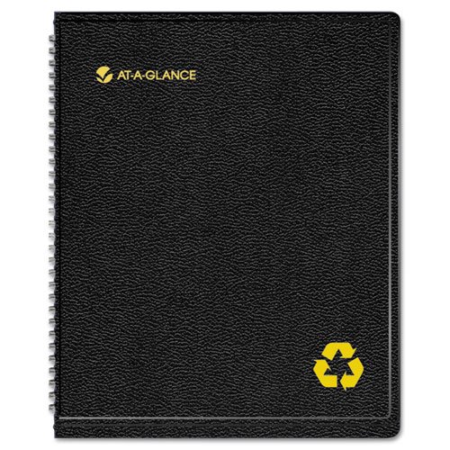 AT-A-GLANCE Weekly / Monthly Appointment Book / Planner 2016, 6.88 x 8 Inches, Recycled, Black (70-951G-05)