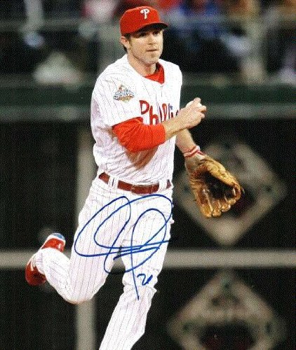 Autographed/Hand Signed Chase Utley 8x10 Photo Philadelphia Phillies