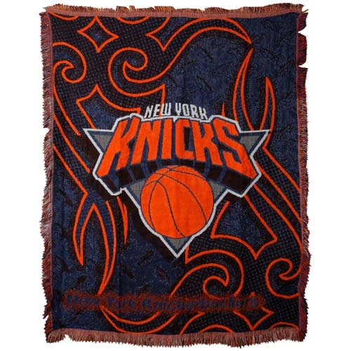 New York Knicks Jacquard Woven Throw Blanket