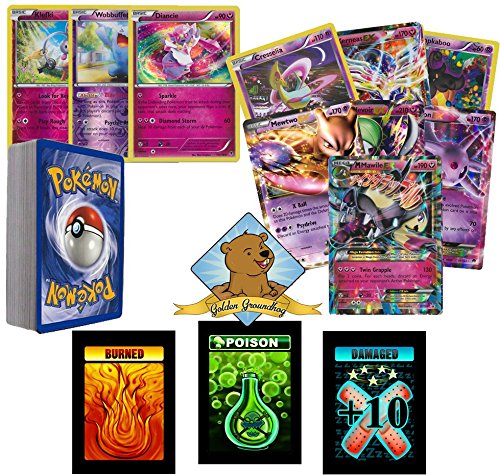 ALL PSYCHIC and FAIRY TYPE POKEMON! 40 Assorted POKEMON Card Pack Lot! With 2 Random POKEMON EX Cards, RARES, ENERGY, and FOILS! Includes 3 Custom Golden Groundhog Token Counters!