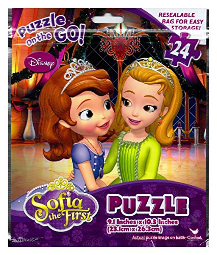 Disney Sofia the First 24 Piece Puzzle on the Go in Foil Bag