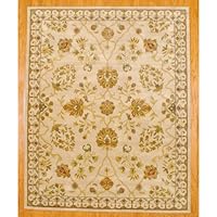 Herat Oriental 8' x 10' Indo Hand-tufted Red Floral Wool Rug