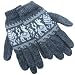 Alpaca Natural Fiber Gloves - Charcoal Mist Sky (Women/men) [Apparel]