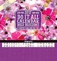Orange Circle Studio 17-Month 2017 Do It All Magnetic Wall Calendar, Bold Blossoms (Do It All Wall)