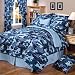 Blue Camouflage Bedding - Complete Set - Full