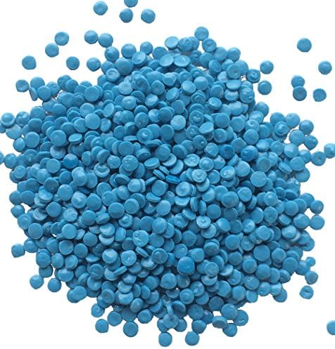 Polyethylene Pellets for Crafting - BLUE - Post Consumer Recycled Fresh Scented Non-Toxic Washable - Stuffing Filler for Dolls Weighted Blankets and Bean Toss Bags (2 lb Bag)