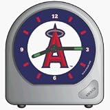 LOS ANGELES ANAHEIM ANGELS Team Logo ALARM CLOCK with Snooze Option (2 .75" Wide x 2.75 Tall)