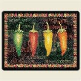 Small Cutting Board ~ Chili Peppers ~ made of tempered glass ~ code 264
