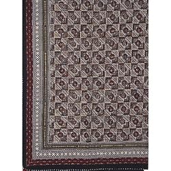 Bedspread Double Layered Embroidered Cotton Print Size Twin (bscov361)