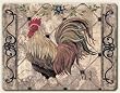 Large Cutting Board ~ Iron Gate Rooster ~ made of tempered glass ~ code 453