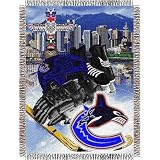 Vancouver Canucks NHL Woven Tapestry Throw Blanket (Home Ice Advantage) (48x60")"