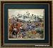 Custer's Last Stand By Mort Kustler Framed & Matted