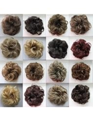 Beauty: PRETTYSHOP Scrunchie Bun Up Do Hair piece Hair Ribbon Ponytail Extensions Wavy Curly or Messy Various Colors(light blonde 22T613) - PRETTYSHOP