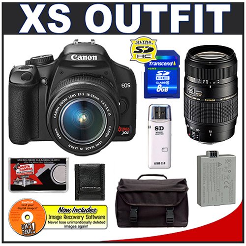 Canon Digital Rebel XS 10.1MP Digital SLR Camera Kit (Black)
