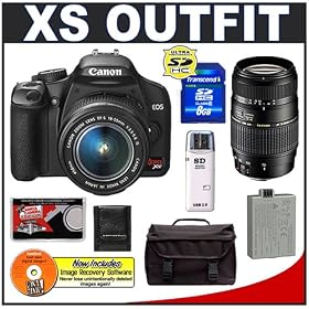 Canon Digital Rebel XS 10.1MP Digital SLR Camera Kit (Black) by Canon