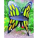 Stained Glass Butterfly Garden Chair
