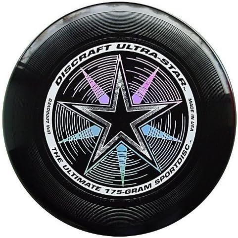 Discraft Ultra-stars Ultimate Frisbee 175 Gram Championship Sport Discs (Black)