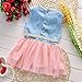 Baby Girls Child Princess Party Dress Clothes Kid Summer Denim Jeans Dress Skirt