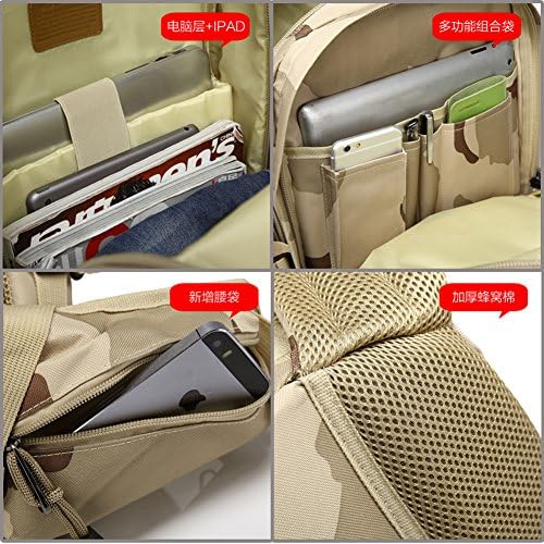 Zeago Military Tactical Backpack Hiking Camping Daypack Shoulder Bag 40l (1)